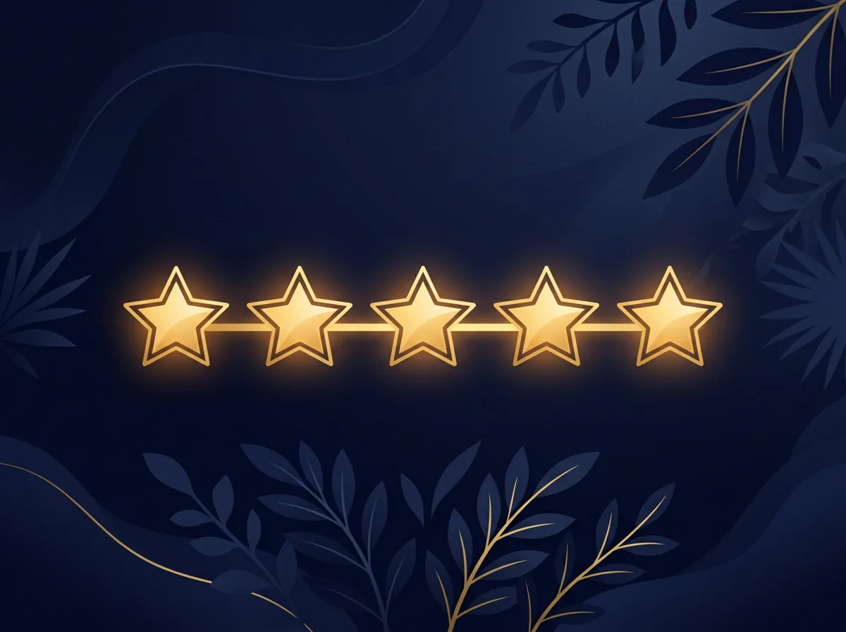 Vijf gouden sterren beoordeling Ozalyn